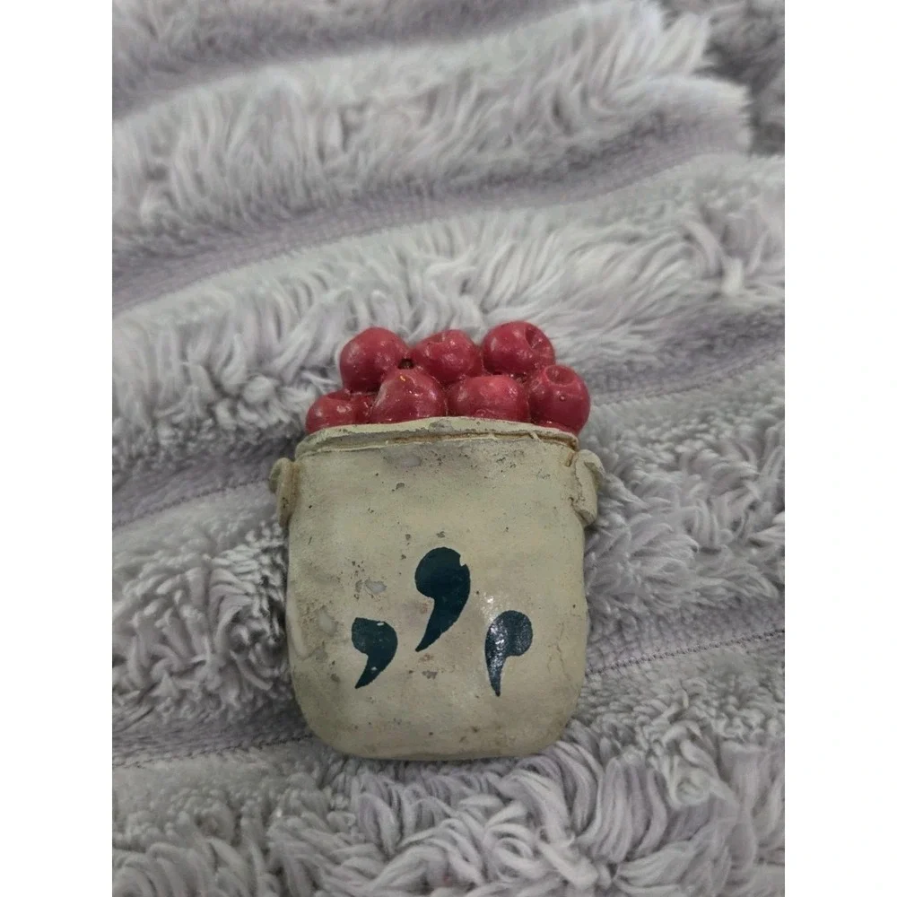 VTG Kitchen Baking Cooking Fridge Magnets Flour Apples Eggs Made In Taiwan EUC!